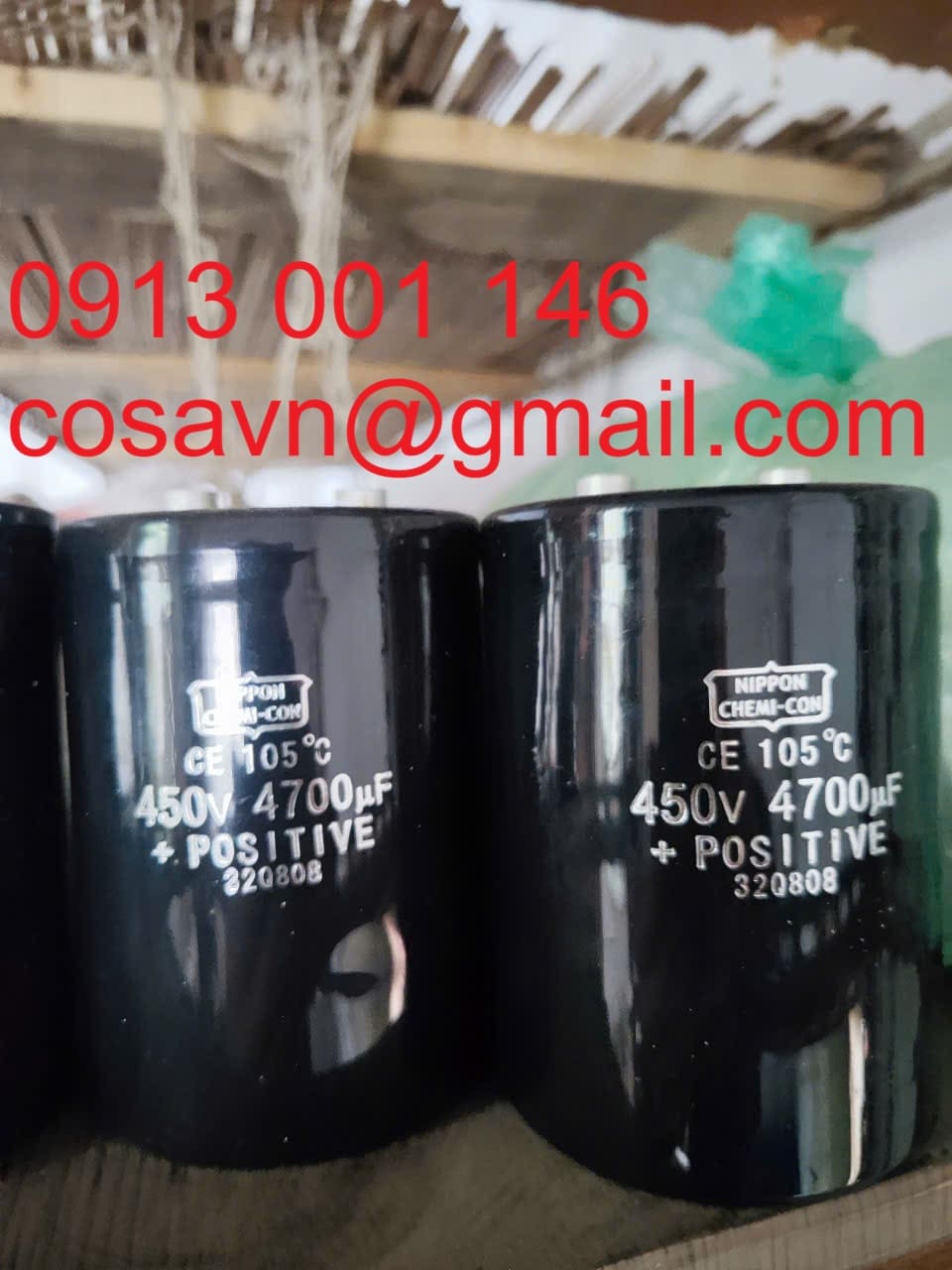 Tụ điện nhôm điện phân Nippon Chemi-Con 450V